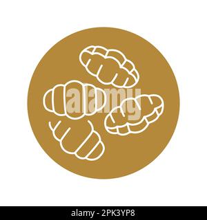 Gnocchi color line icon. Italian food. Flour products Stock Vector