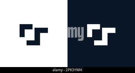 Simple and Modern CS  logo design Stock Vector