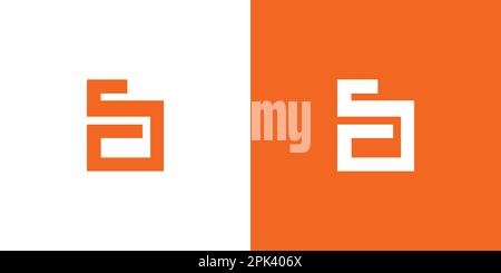 Simple and Modern SC  logo design Stock Vector