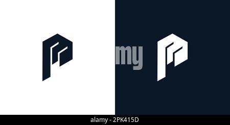 PM letter logo design unique and modern Stock Vector