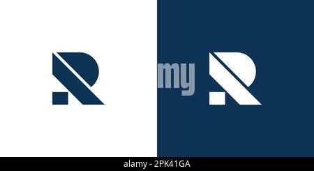 Strong letter R initial logo design Stock Vector