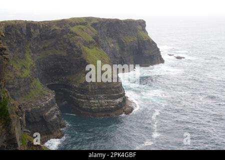 Cliffs of Moher, or Aillte an Mhothair, in County Clare Ireland EIRE Stock Photo