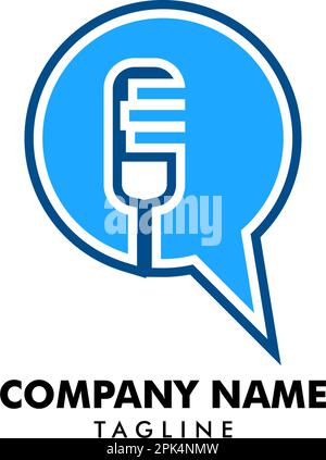 podcast chat logo icon vector Stock Vector Image & Art - Alamy
