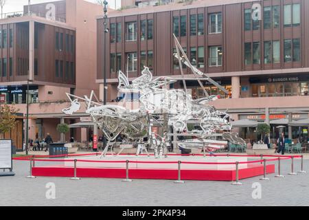 Istanbul, Turkey - December 11, 2022: Nirvana Tropicana sculpture. Stock Photo