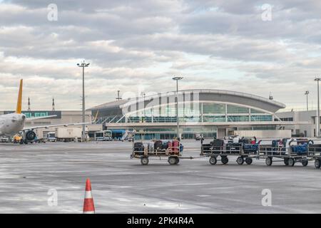 Istanbul, Turkey - December 12, 2022: Istanbul Sabiha Gokcen International Airport. Stock Photo