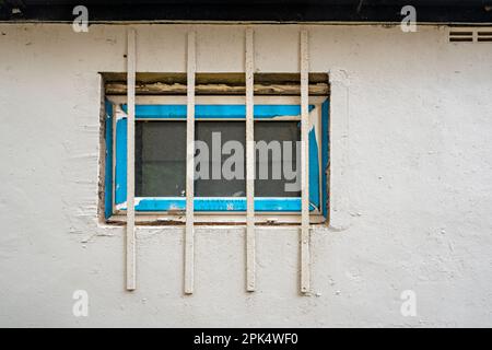 Window behind bars Stock Photo