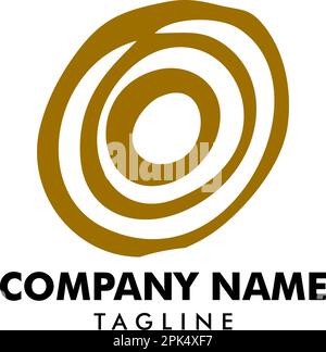Wood and timber texture symbol logo illustration Stock Vector Image ...