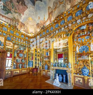 Porcelain Cabinet at Charlottenburg Palace Interior - Berlin, Germany Stock Photo