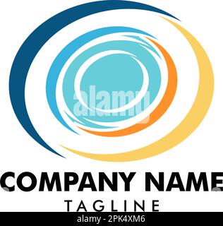 Abstract Circle Logo Design Template Stock Vector