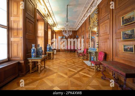 Chinese Gallery at Charlottenburg Palace Interior - Berlin, Germany Stock Photo