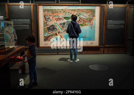 'Nikola Tesla, the genius of modern electricity' exhibition at CaixaForum Zaragoza, Spain, in collaboration with The Nikola Tesla Museum of Belgrade Stock Photo