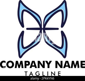 Butterfly Logo template Vector illustration Stock Vector Image & Art ...