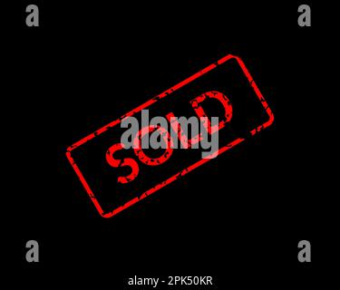 Grunge black sold out word rubber seal stamp on white background Stock ...