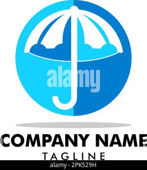 Umbrella logo design concept template Stock Vector Image & Art - Alamy