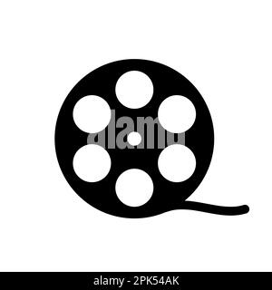 Film reel icon. Symbol for website design, logo, app, UI. Vector illustration, EPS10 Stock Vector