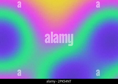 Abstract pastel holographic blurred grainy gradient background texture. Horizontal sport poster, greeting cards, headers, website Stock Photo