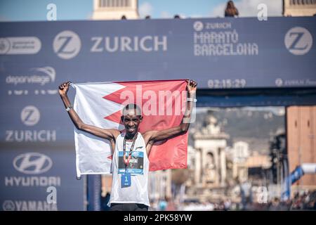 Marius Kimutai in the 2023 Barcelona Marathon Stock Photo - Alamy