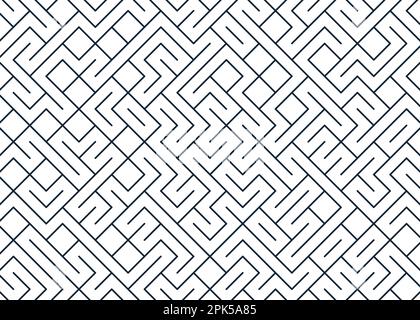Color rotated lines background generative pattern illustration Stock Vector