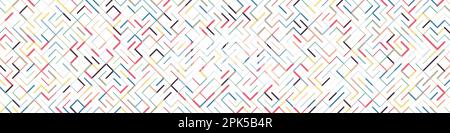 Color rotated lines background generative pattern illustration Stock Vector