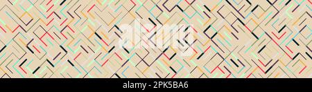 Color rotated lines background generative pattern illustration Stock Vector