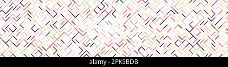 Color rotated lines background generative pattern illustration Stock Vector