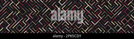 Color rotated lines background generative pattern illustration Stock Vector