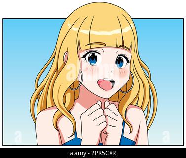scary anime girl Stock Vector Image & Art - Alamy