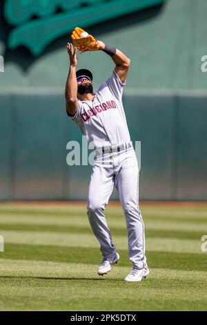 OAKLAND, CA - APRIL 05: The Rickey Henderson field is ready for baseball  before the MLB baseball game between the Cleveland Guardians and the  Oakland Athletics on April 5, 2023 at RingCentral