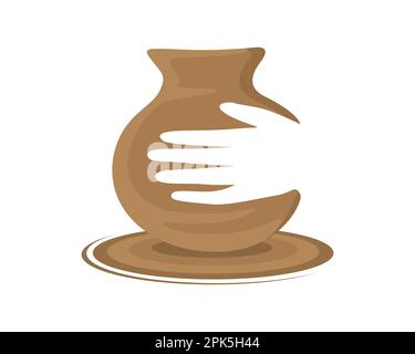Pottery Illustration visualized with Simple Illustration Stock Vector