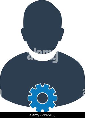 Account Settings Icon. Flat style vector EPS. Stock Vector