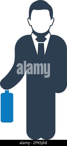 Businessman icon, flat style Stock Vector Image & Art - Alamy