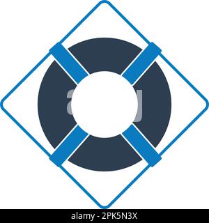 Buoy ring icon. Flat style vector EPS. Stock Vector