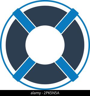 Buoy ring icon. Flat style vector EPS. Stock Vector