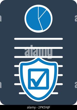 Insurance Icon. Flat style vector EPS. Stock Vector