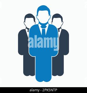Business Leadership Icon. Flat style vector EPS. Stock Vector