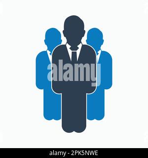 Business Leadership Icon. Flat style vector EPS. Stock Vector