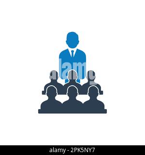 Business Conference Icon. Editable Vector EPS Symbol Illustration. Stock Vector