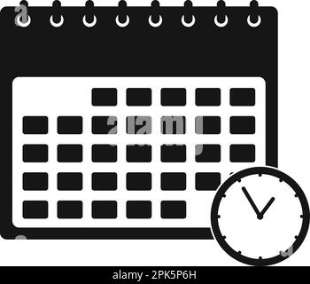 Schedule management icon. flat style vector EPS. Stock Vector