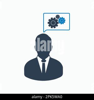 Creative Service Icon. Flat style vector EPS. Stock Vector