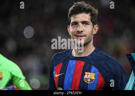 Barcelona, Spain, Barcelona, Spain. 5th Apr, 2023. MADRID, SPAIN - MARCH 5: Match between FC Barcelona and Real Madrid CF as part of Semi-Final (Leg 2 of 2) of Copa Del Rey at Spotify Camp Nou Stadium, on March 5, 2023 in Barcelona, Spain. (Credit Image: © Sara Arib/PX Imagens via ZUMA Press Wire) EDITORIAL USAGE ONLY! Not for Commercial USAGE! Stock Photo
