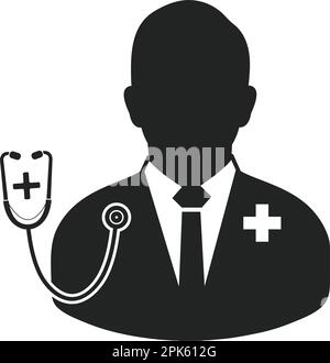 Doctor icon, flat style Stock Vector Image & Art - Alamy