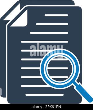 Search In document Icon. Flat style vector EPS. Stock Vector