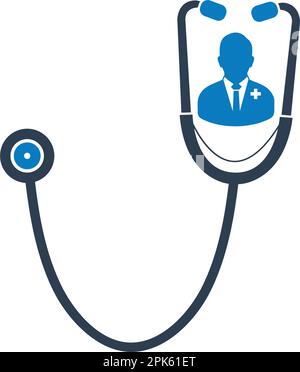 Doctor icon. Flat style vector EPS Stock Vector Image & Art - Alamy