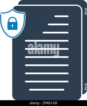 Data Protection Icon. Flat style vector EPS. Stock Vector