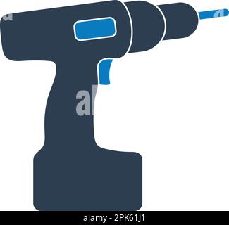Drilling Machine Icon. Flat style vector EPS. Stock Vector
