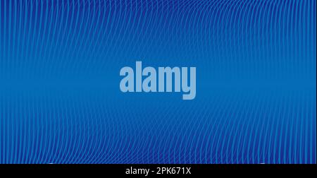 Abstract Vector Background Illustration With Blue Wavy Lines. Stock Vector