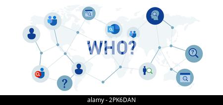 Who people business aspect concept of connected icon Stock Vector