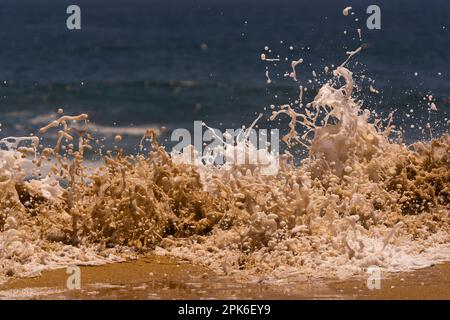 Close up of sea wave, Newport Beach, California, USA Stock Photo