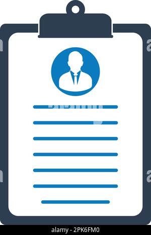 Employer Data icon. Flat style vector EPS. Stock Vector