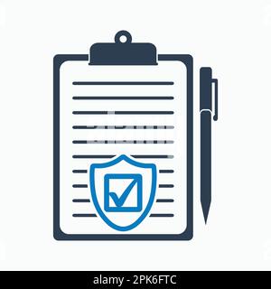 Insurance icon. Flat style vector EPS. Stock Vector